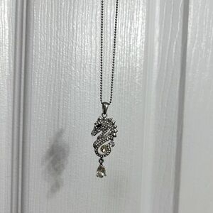 seahorse bling necklace